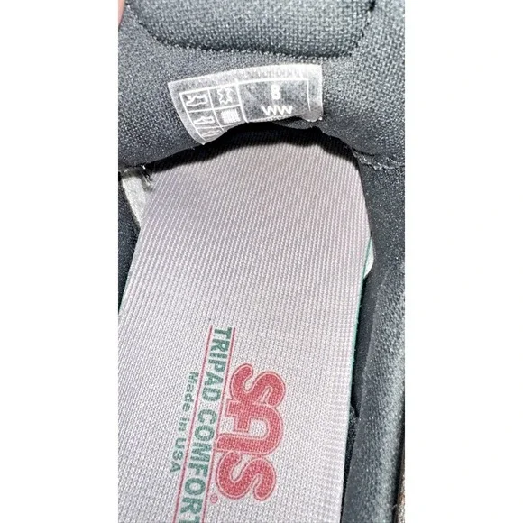 SAS Free Time Black Leather Walking Shoes Women's 8 WW Tri Pad Comfort - Picture 9 of 10